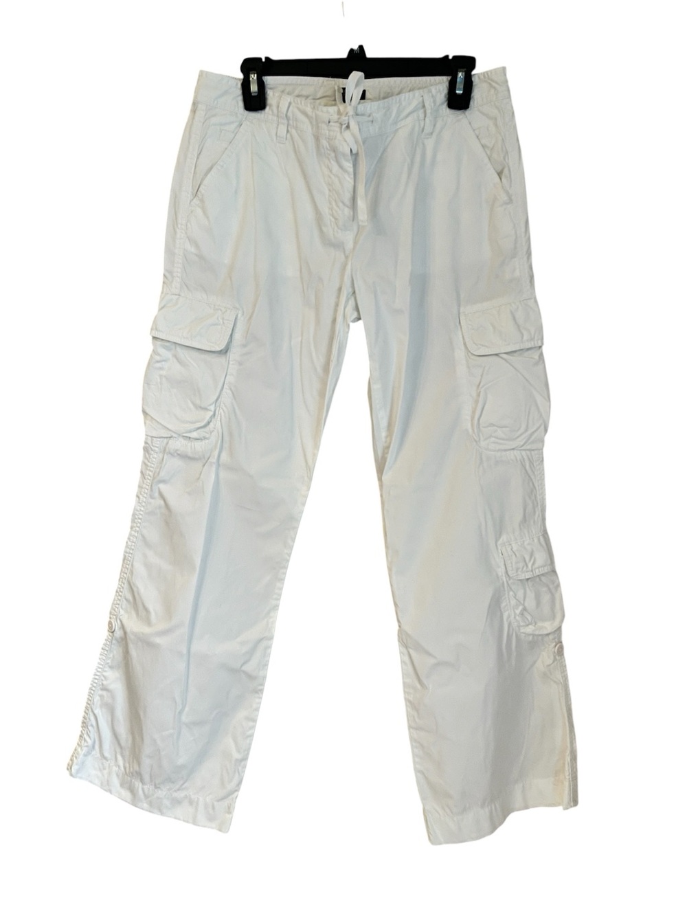 J.Crew Favorite Fit White 100% Cotton Cargo Pants size 8